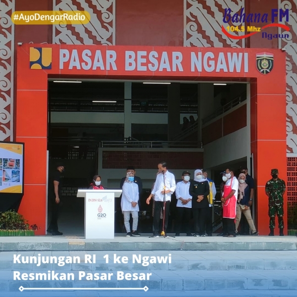 Presiden RI Resmikan Pasar Besar Ngawi