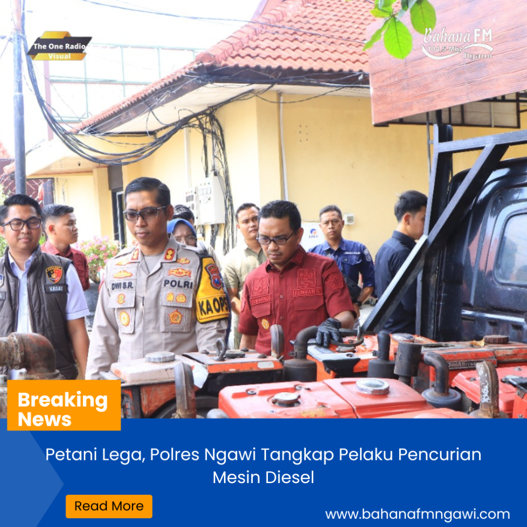 petugas amankan mesin diesel dari pelaku