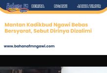 Mantan Kadikbud Ngawi Bebas Bersyarat, Sebut Dirinya Dizalimi