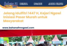 Jelang Idulfitri 1447 H, Kejari Ngawi Inisiasi Pasar Murah untuk Masyarakat