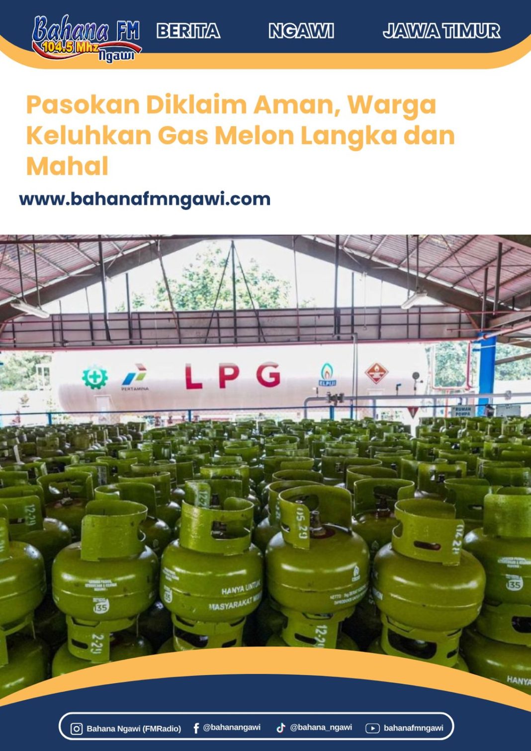 Pasokan Diklaim Aman, Warga Keluhkan Gas Melon Langka dan Mahal