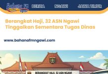 Berangkat Haji, 32 ASN Ngawi Tinggalkan Sementara Tugas Dinas