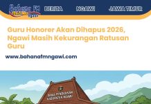 Guru Honorer Akan Dihapus 2026, Ngawi Masih Kekurangan Ratusan Guru