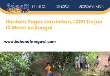 Hantam Pagar Jembatan, L300 Terjun 10 Meter ke Sungai