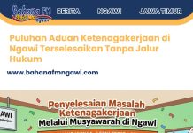 Puluhan Aduan Ketenagakerjaan di Ngawi Terselesaikan Tanpa Jalur Hukum