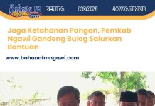 Jaga Ketahanan Pangan, Pemkab Ngawi Gandeng Bulog Salurkan Bantuan