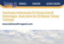 Harimau Indonesia FC Pesta Gol di Ketonggo, Asa Lolos ke 32 Besar Tetap Terjaga