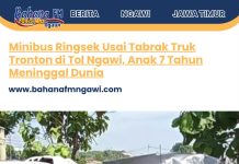 Minibus Ringsek Usai Tabrak Truk Tronton di Tol Ngawi, Anak 7 Tahun Meninggal Dunia