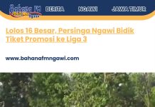 Lolos 16 Besar, Persinga Ngawi Bidik Tiket Promosi ke Liga 3