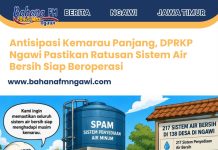 Antisipasi Kemarau Panjang, DPRKP Ngawi Pastikan Ratusan Sistem Air Bersih Siap Beroperasi