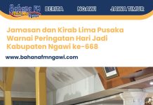 Jamasan dan Kirab Lima Pusaka Warnai Peringatan Hari Jadi Kabupaten Ngawi ke-668