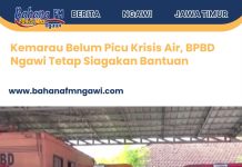 Kemarau Belum Picu Krisis Air, BPBD Ngawi Tetap Siagakan Bantuan