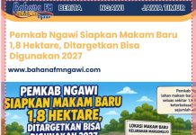 Pemkab Ngawi Siapkan Makam Baru 1,8 Hektare, Ditargetkan Bisa Digunakan 2027
