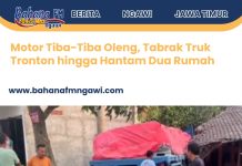Motor Tiba-Tiba Oleng, Tabrak Truk Tronton hingga Hantam Dua Rumah