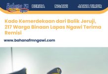 Kado Kemerdekaan dari Balik Jeruji, 217 Warga Binaan Lapas Ngawi Terima Remisi