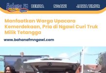 Manfaatkan Warga Upacara Kemerdekaan, Pria di Ngawi Curi Truk Milik Tetangga