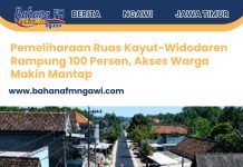 Pemeliharaan Ruas Kayut-Widodaren Rampung 100 Persen, Akses Warga Makin Mantap